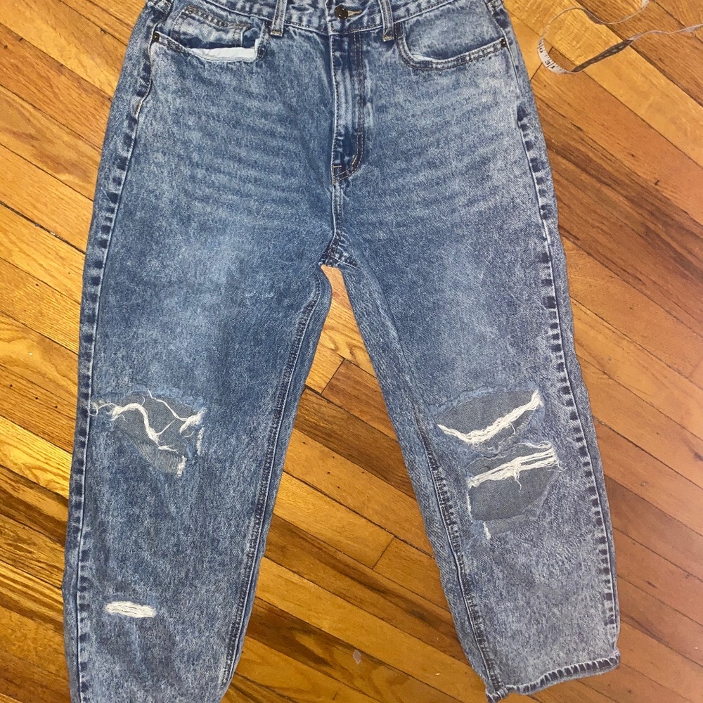 PLT LOW RISE OVERSIZED JEANS